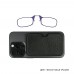 Очки для чтения с чехлом из искусственной кожи с поддержкой MagSafe. ThinOptics Readers + Black MagSafe Faux Leather Universal Pod 4